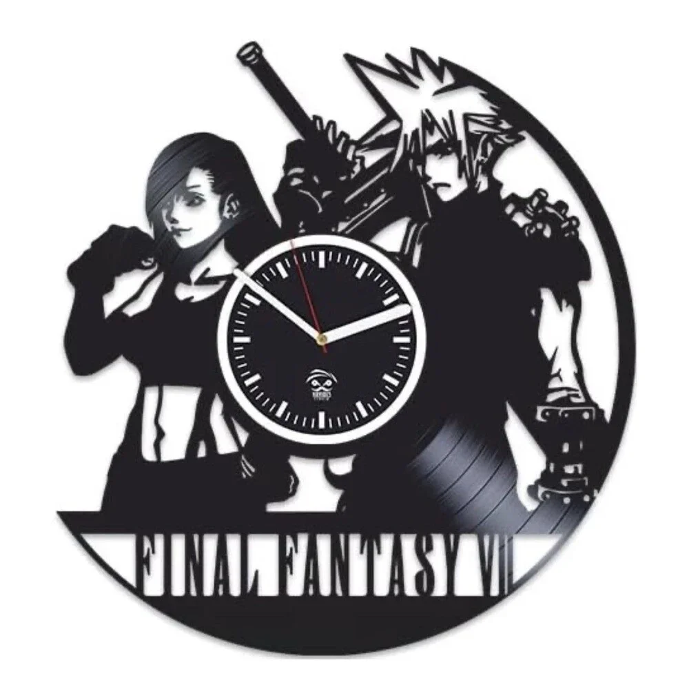 Final Fantasy VII 7 / FFVII / FF7 Game Vinyl Record Clock